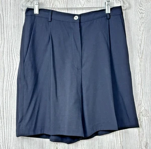 Neu mit Etikett Country Road Australia Größe 12 marineblau plissiert Kleid City Shorts weites Bein - Bild 1 von 12