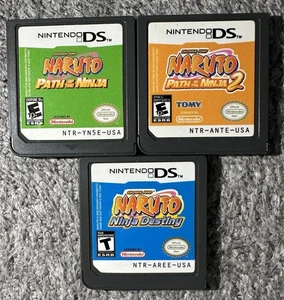 Naruto Path Of The Ninja 1-2 & Ninja Destiny (Nintendo DS, 2007-08) Original  - Bild 1 von 8