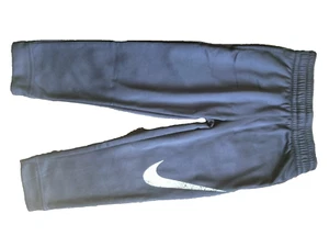NIKE BOYS size 3-4 4t navy fleece warm pant w/ strings sweatpant NEW therma fit - Picture 1 of 2