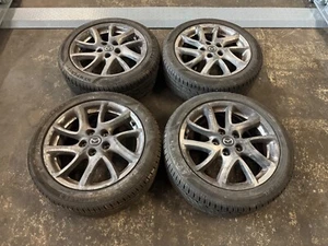 4x Original Mazda 3 17 Zoll Alufelgen 17x7J ET52,5 mit Semperit 205/50 R 17 - Bild 1 von 11