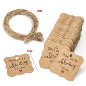 Rustic Labels Party Decoration Celebration Cardboard Handmade Arts Scrapbook - Picture 1 of 24
