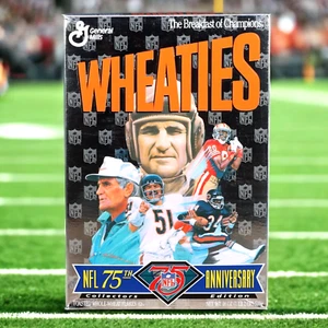 Wheaties NFL 75th Anniversary Cereal General Mills Butkus Payton Sealed Unopened - Picture 1 of 12