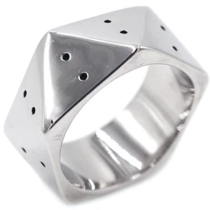 Geometric Triangle Facet Dice Wedding Band Stainless Steel Biker Hiphop Ring - Picture 1 of 3