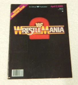 WWF Wrestlemania 2 Official Program - April 7, 1986 - Hogan Piper Savage Andre - Picture 1 of 7