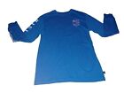 Maui And Sons Speedster Long Sleeves T-Shirt Cotton Blend Blue (ZD)