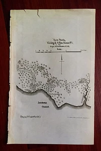 1901 Route Sketch Map Vicinity St. Rita Samar Philippines Janabatas Channel - Picture 1 of 1