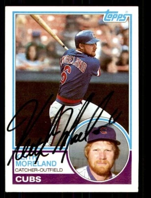 1983 Topps Baseball #619 Keith Moreland Signed Autograph (no COA) *e1 - Image 1 of 2
