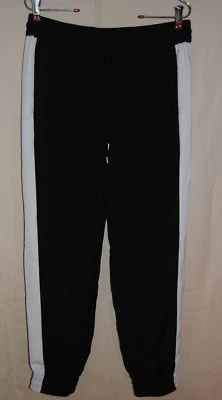 女式 MOSSIMO 黑色运动裤 S 码白色装饰 — 第 1/4 张图片