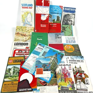 Vintage lot of Travel brochures & maps Europe, Italy, Netherlands & Scotland etc - Picture 1 of 11