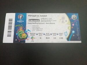 Portugal V Iceland. Used Ticket Stub. 2016 France Euro. Match 12