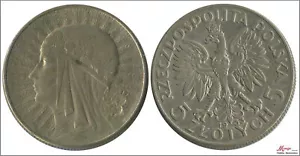 Polonia 5 Zlote 1933 / 11 gr. plata EBC / XF - Imagen 1 de 1