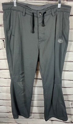 Pantalones deportivos grises con bolsillos talla M 686 para hombre  Foto 1 de 4