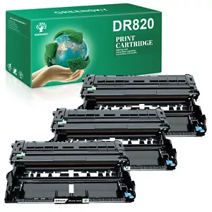 Unità batteria DR820 ad alto rendimento 3 pezzi per Brother MFC-L5900DW MFC-L6700DW HL-L5900DW - Foto 1 di 5