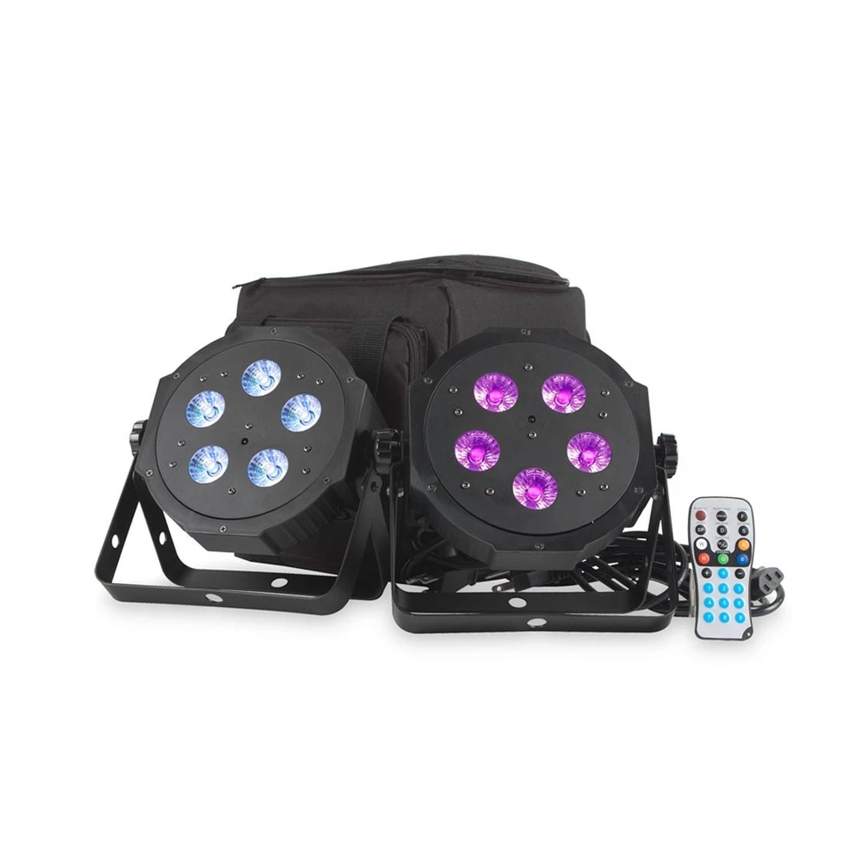American DJ VPAR Pak - 2x RGBA LED Pars Soft Case Fernbedienung