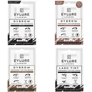 Eylure Dybrow Permanent Brow Tint in Light Brown, Mid Brown, Dark Brown or Black - Picture 1 of 9