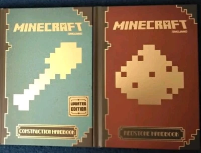 2 MINECRAFT BOOKS, CONSTRUCTION & REDSTONE, NEW - Image 1 of 2