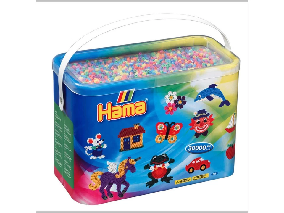 Hama 30000 Midi Bügelperlen im Eimer-Grosser Mischung Auswahl+Neu Top Preis - Bild 1 von 1