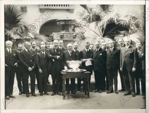 1926 Davis Cup Representatives Present for Drawing Were Made Press Photo - Picture 1 of 2