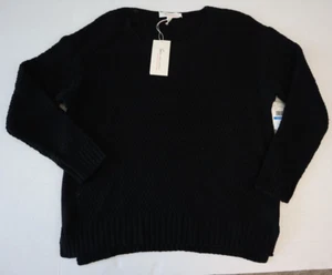 Two x Vince Camuto 9024207 Women's Sz XL Black Cotton Blend Pullover Sweater $89 - Picture 1 of 7
