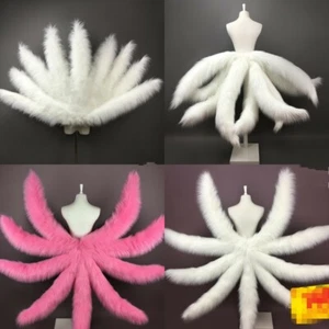 Gioco a nove code coda di volpe forma arbitraria Halloween cosplay coda di volpe oggetti di scena - Foto 1 di 7
