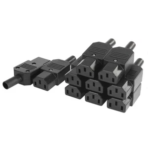10 uds AC250V 10A hembra 3 terminales IEC320 C13 adaptador de corriente enchufe - Imagen 1 de 6