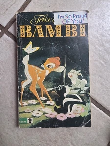 Bambi Book 1977 Novel By Felix Salten / Disney British Edition - Bild 1 von 3