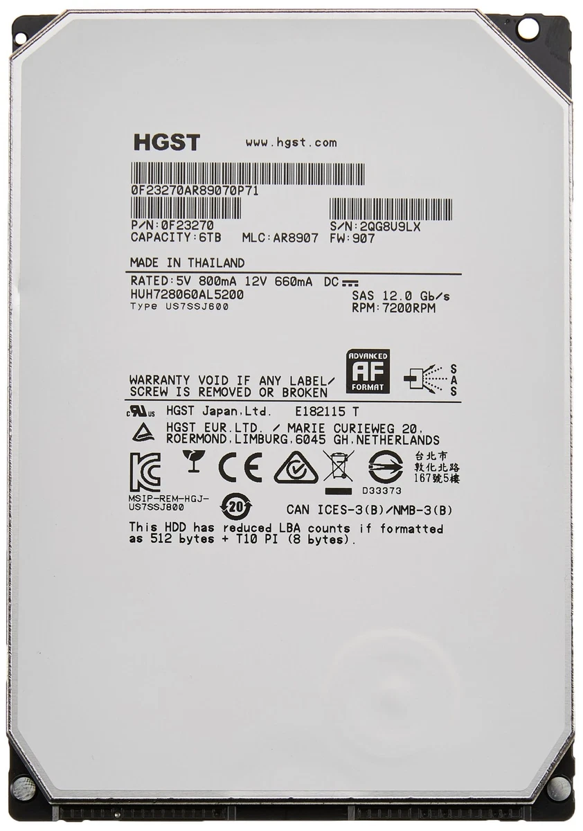 HGST 8TB Computer Internal Hard Disk Drives for sale | eBay