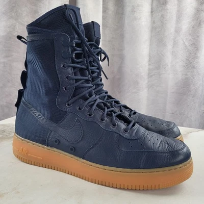 Nike Air Force 1 SF AF1 High Navy Midnight Gum Men's Size 12 - Image 1 of 4