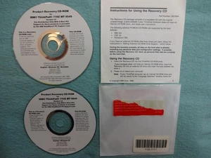 Product Recovery Cd-Rom IBM Thinkpad 770Z MT9549 Bootable Windows 98 95   2 CDs - Picture 1 of 5