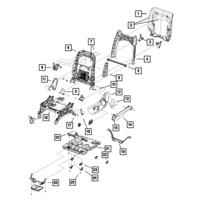For Jeep Grand Cherokee 2017-2018 Mopar Seat Belt Anchor Cover - Image 1 of 4