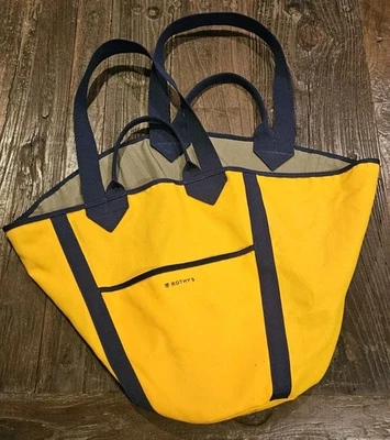 ROTHY'S Blue/Green/Yellow Canvas Reversible Tote Bag - Image 1 of 4