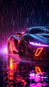 Futuristic Sports Car Poster A3 size 29.7x42 cm Semi-Gloss poster only - Picture 1 of 1