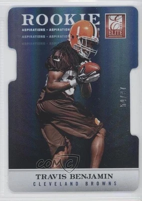 2012 Elite Rookie Aspirations Die-Cut /97 Travis Benjamin #193 Rookie RC - Image 1 of 2