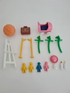Playmobil Rosa Serie Nostalgie Kinder Stelzen Puppenwagen Kürbis Konvolut - Bild 1 von 3