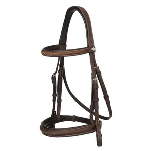 LeMieux Stitched Hunter Bridle with Laced Reins - Afbeelding 1 van 2