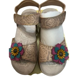 L'artiste By Spring Step Cuteness Sandals Women's US4.5-5M EU35 Grey Multi NIB - Picture 1 of 9