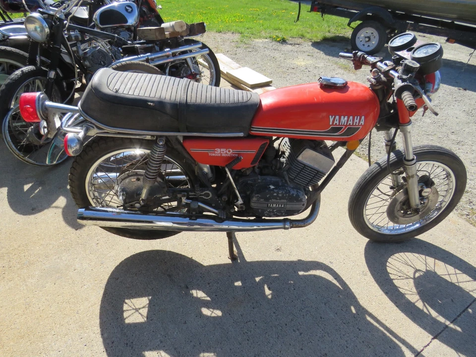 1975 Yamaha RD 350 RD Project Запчасти Мотоцикл Винтажный Мотоцикл Старый Мотоцикл - Изображение 1 из 4