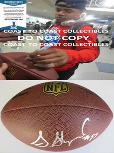 Sterling Shepard New York Giants autographed NFL Duke football proof Beckett COA - Picture 1 of 4