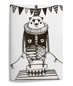 Mira Mallius A5 Notebook 15 x 21 cm 48 pages Circus Bear - Picture 1 of 1
