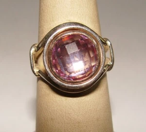 Kameleon Sterling Silver Jewelpop Jewel Pop Checkerboard Lilac Ice CZ Ring SZ 6 - Picture 1 of 14