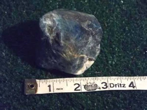 Large BLUE APATITE  Rough CRYSTAL CHUNK 368 Grams - Picture 1 of 2