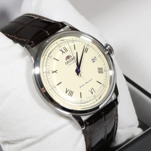 Orient Bambino 2nd Generation Automatic Men's Leather Strap Watch TAC00009N0 - Picture 1 of 9