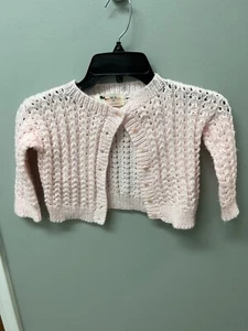 Hand Made Knit Child’s Sweater Pink  - Picture 1 of 3