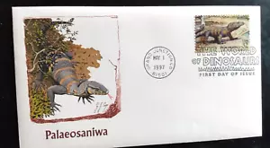 DINOSAUR PALAEOSANIWA 1997 FLEETWOOD CACHET FDC VF UNADDR - Picture 1 of 1