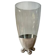 1990s Space Age Silver Plated Atomes Vase par Richard Hutten pour Christofle