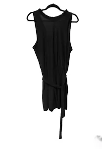 Nik And Nash-Ruffle Neck Short Romper-Women’s Size: XL-Color: Black-NEW!! - Picture 1 of 14