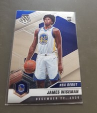 JAMES WISEMAN NBA ROOKIE CARD PANINI MOSAIC 2020-21 RC # 266 WARRIORS PISTONS