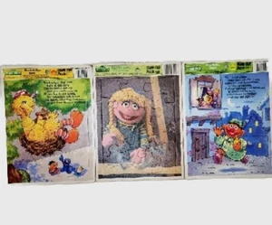 3 Rompecabezas de Plaza Sésamo de Colección Años 80 Big Bird Bert Ernie Cindy Lou - Imagen 1 de 19