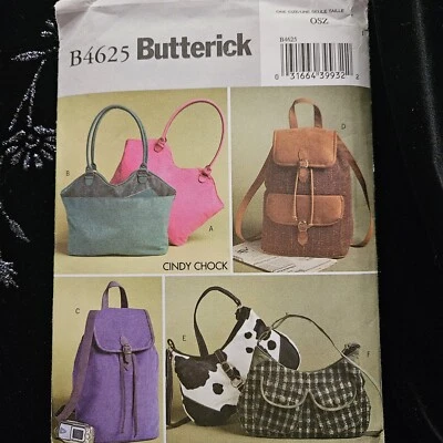 Butterick #B4625 Purse Pattern New Uncut From 2005 Vintage  - Image 1 of 4