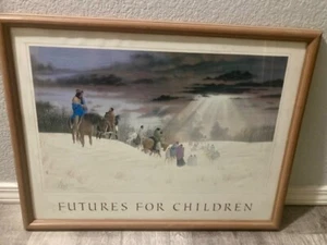 Cherokee Artist Donald Vann 1993 Futures for Children Framed Print Guiding Light - Picture 1 of 1